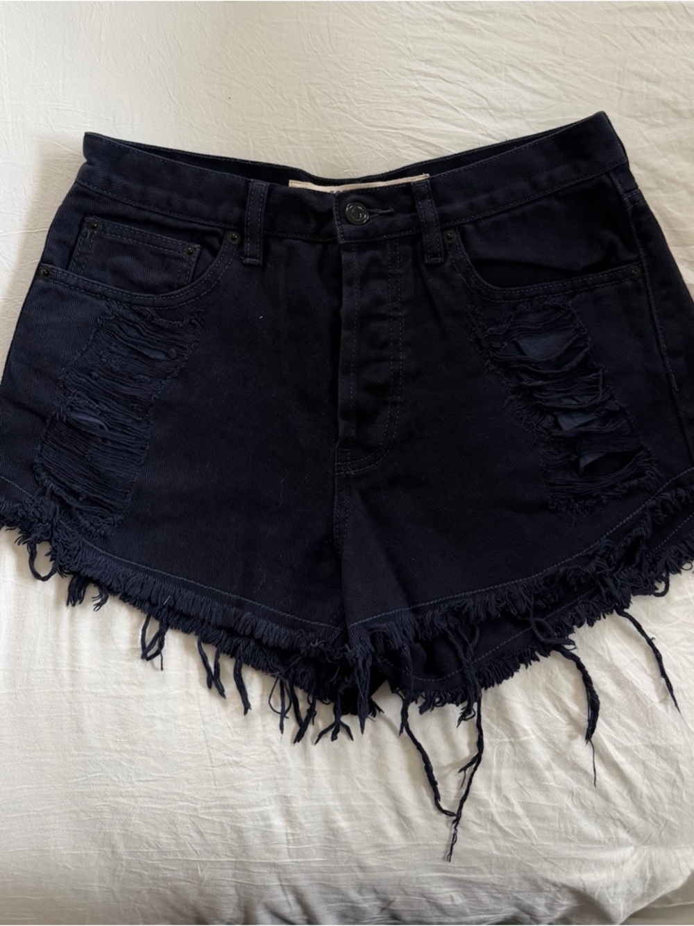 Navy Blue Melville Denim Shorts